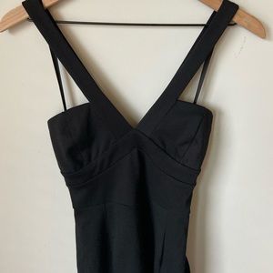 Black mini dress